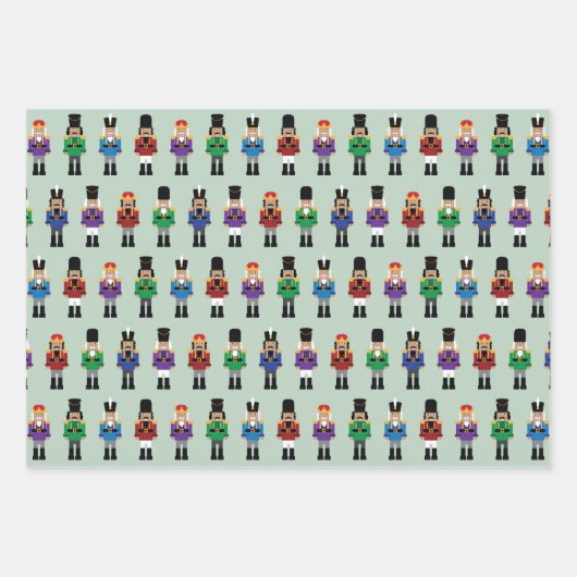 Colorful Nutcrackers Inpakpapier Vel (Voorkant 2)