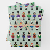 Colorful Nutcrackers Inpakpapier Vel (In situ)