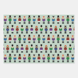 Colorful Nutcrackers Inpakpapier Vel