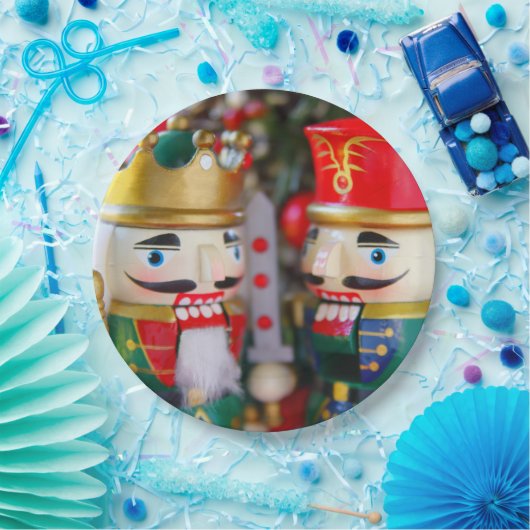 Colorful nutcrackers papieren bordje (Feest)