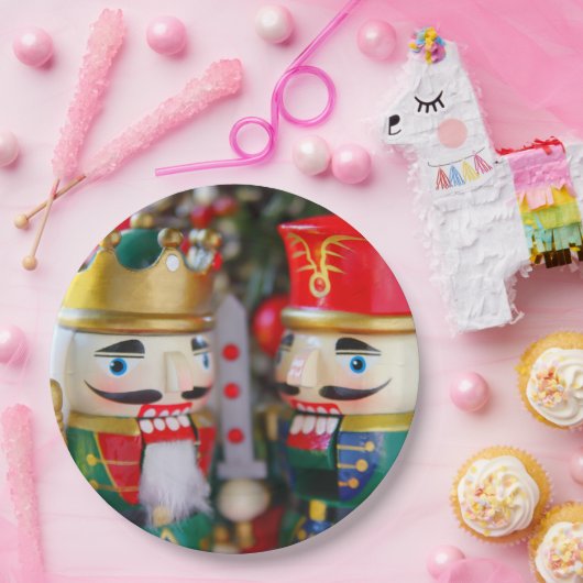 Colorful nutcrackers papieren bordje (Feest)