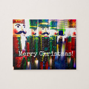 Colorful Nutkraker Soldaten Merry Kerstry Legpuzzel