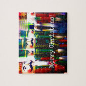 Colorful Nutkraker Soldaten Merry Kerstry Legpuzzel (Verticaal)