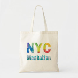 Colorful NYC Manhattan Canvas tas