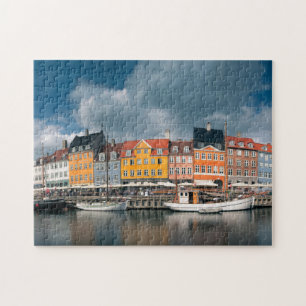 Colorful Nyhavn Waterfront Kopenhagen Denemarken Legpuzzel