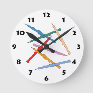 Colorful Oboe Ronde Klok