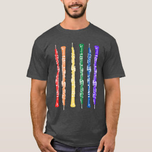Colorful Oboist Player Double reed T-shirt