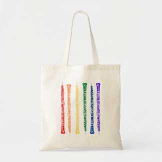 Colorful Oboist Player Double reed Tote Bag