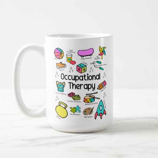 Colorful Occupational Therapy Koffiemok (Links)