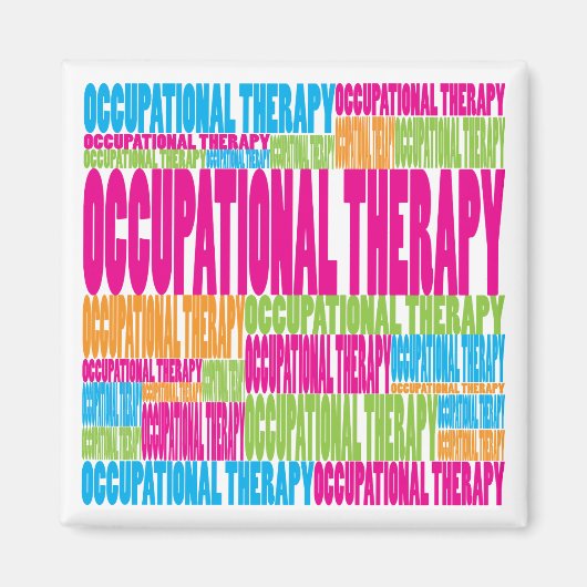 Colorful Occupational Therapy Magneet (Voorkant)