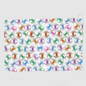 Colorful Ocean Crab Golf Towel Golfhanddoek (Horizontaal)