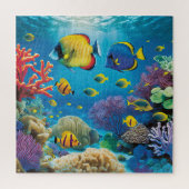 Colorful Ocean Fish Jigzaag Puzzle Legpuzzel (Verticaal)