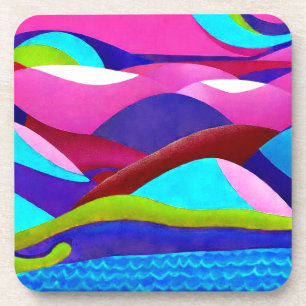 Colorful Ocean Hills Bier Onderzetter