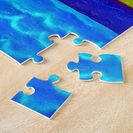 Colorful Ocean Hills Legpuzzel (Zijkant)