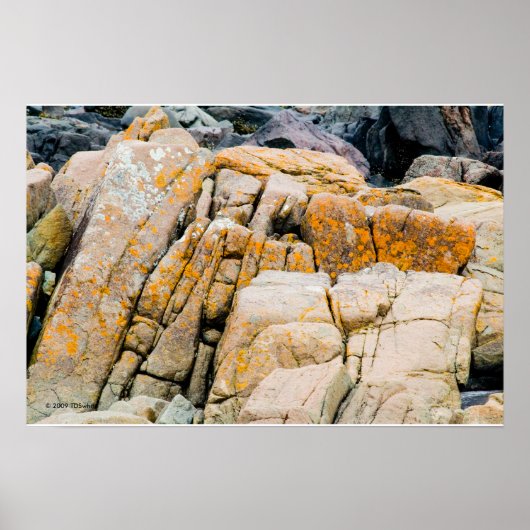 Colorful Ocean Rocks Print (Voorkant)