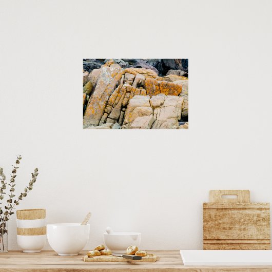 Colorful Ocean Rocks Print (Keuken)