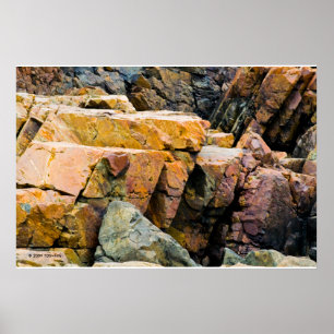 Colorful Ocean Rocks Print