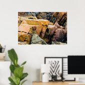 Colorful Ocean Rocks Print (Thuiskantoor)