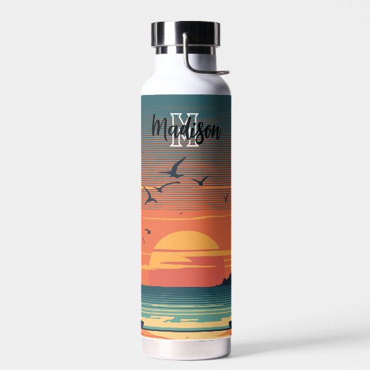 Colorful Ocean Sunset Waterfles (Links)