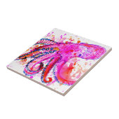 Colorful Octopus Art02 Tegeltje (Zijkant)