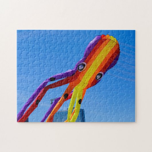 Colorful Octopus Kite Jigzaag Puzzle Legpuzzel (Horizontaal)