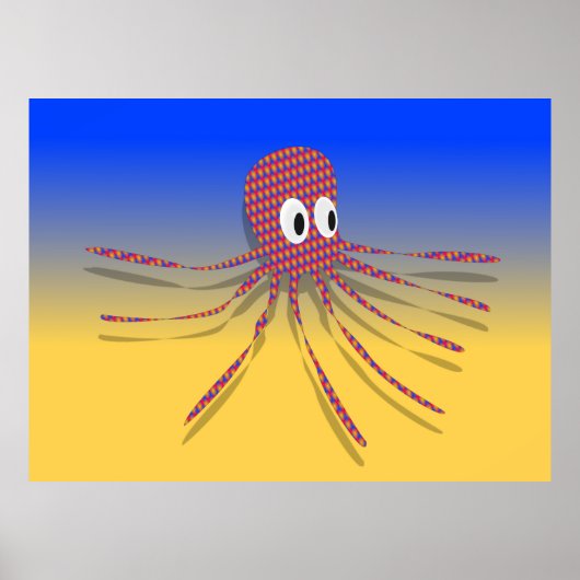 Colorful Octopus Poster (Voorkant)