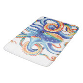 Colorful Octopus Waterverf Art Badmat (Gekanteld)
