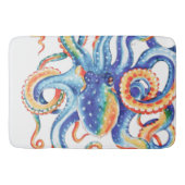 Colorful Octopus Waterverf Art Badmat (Voorkant)