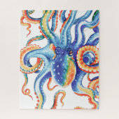 Colorful Octopus Waterverf Art Legpuzzel (Verticaal)