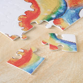 Colorful Octopus Waterverf Art Legpuzzel (Zijkant)