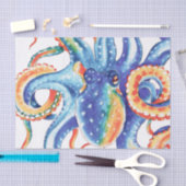 Colorful Octopus Waterverf Art Tissuepapier (Craft)