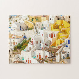 Colorful Oia Village Santorini Griekenland Legpuzzel