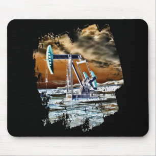Colorful Oilfield Pumping Unit Mousepad Muismat