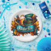 Colorful Oktoberfest  Papieren Bordje (Feest)