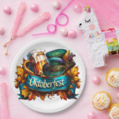 Colorful Oktoberfest  Papieren Bordje (Feest)