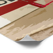 Colorful Old Drive-In en Old Car Poster (Hoek)