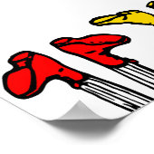 Colorful Old Fashioned Shoes Tekening Poster (Hoek)