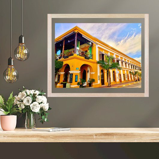 Colorful Old Mansion Poster