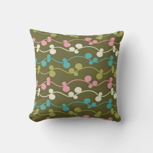 Colorful Olive Vines Pillow Kussen
