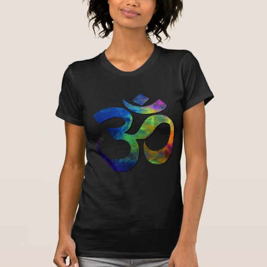 Colorful Om Yoga Symbols T-shirt (Voorkant)