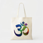 Colorful Om Yoga Symbols Tote Bag (Voorkant)
