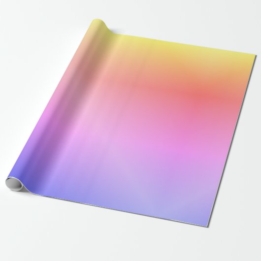 Colorful ombre cadeaupapier (Uitgerold)