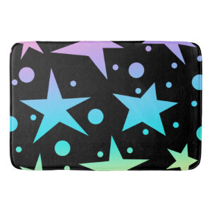 Colorful Ombre Stars en Polka Dots Collectie Badmat