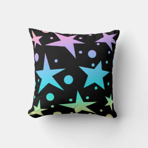 Colorful Ombre Stars en Polka Dots Collectie Kussen