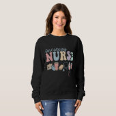 Colorful Oncology Nurse Retro Aesthetic Trui (Voorkant volledig)