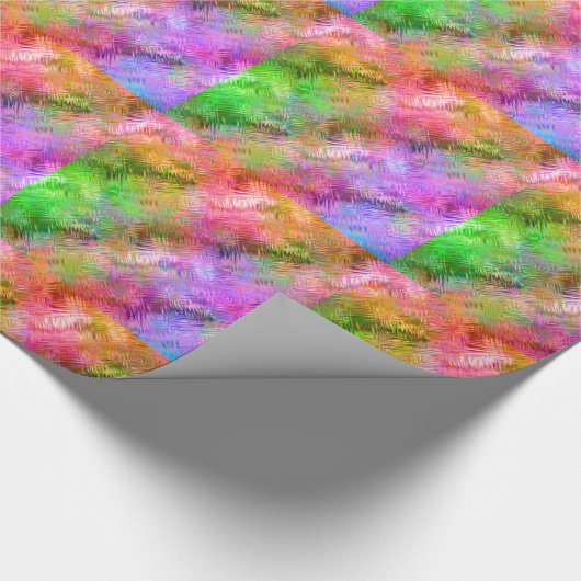 Colorful Opal Glassy Texture Cadeaupapier (Hoek)