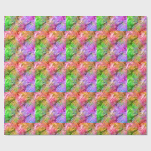 Colorful Opal Glassy Texture Cadeaupapier (Vlak)