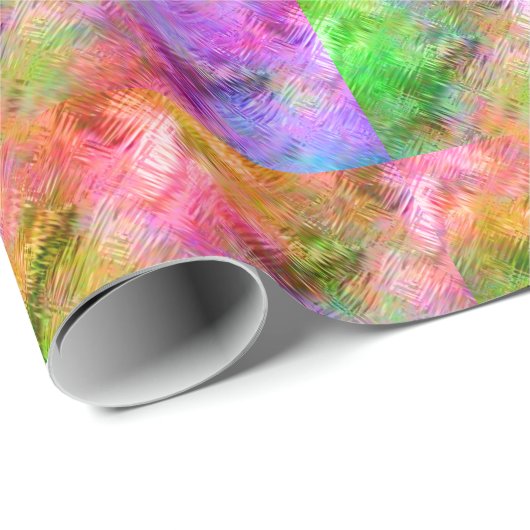 Colorful Opal Glassy Texture Cadeaupapier (Rol Hoek)