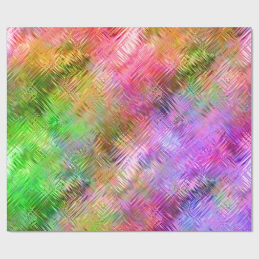 Colorful Opal Glassy Texture Cadeaupapier (Vlak)