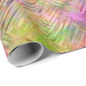 Colorful Opal Glassy Texture Cadeaupapier (Rol Hoek)